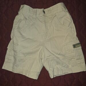Boys Cream Colored Healthtex Snap Shorts with‎ Pockets Size 5